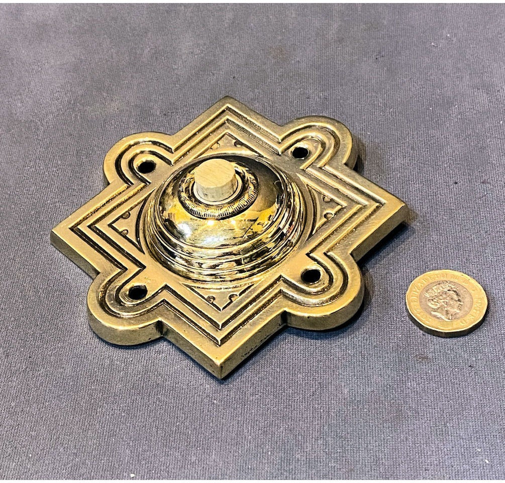 Brass Interior Electric Bell Press, 2 matching available — view 2