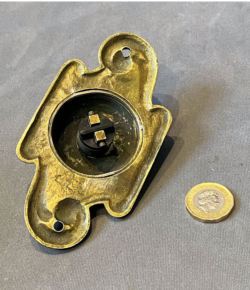 Brass Interior Electric Bell Push — view 2