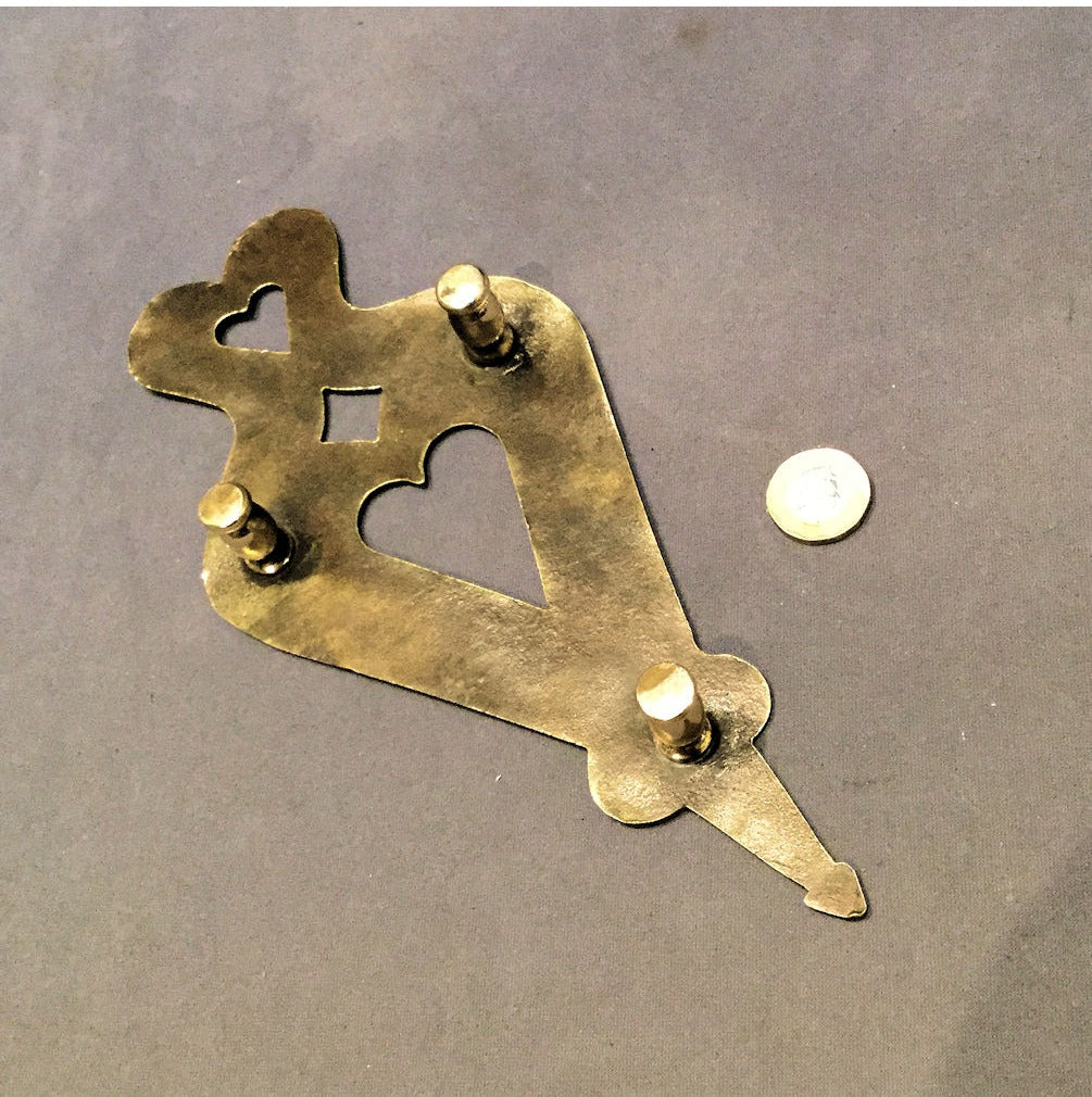 Brass Iron Stand with Hearts — view 2