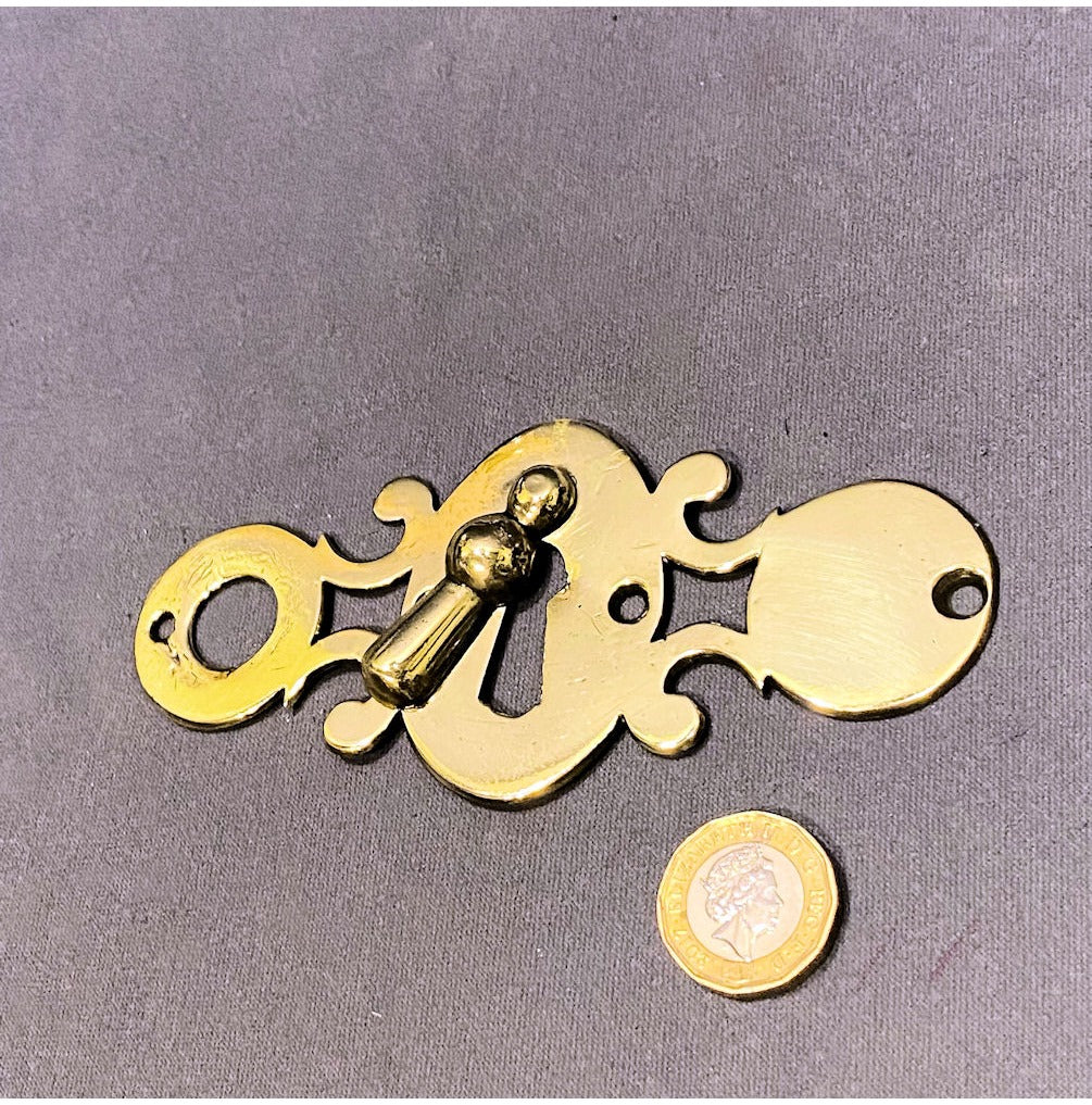 Brass Keyhole Cover and Backplate — view 2