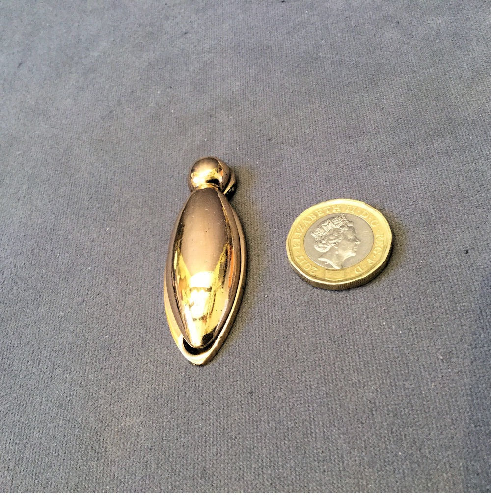 Brass Keyhole Cover — Brass, 1920's
