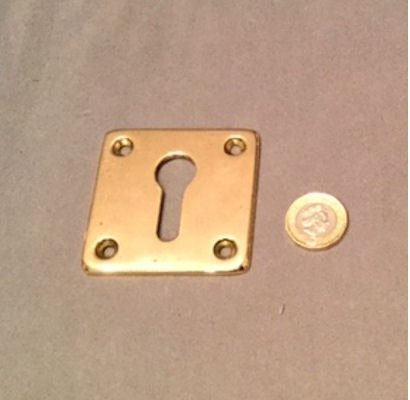 Brass Keyhole Surround, 2 available — Brass, circa 1990