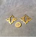 Brass Keyhole Surround, 2 available — Brass, late 19th century