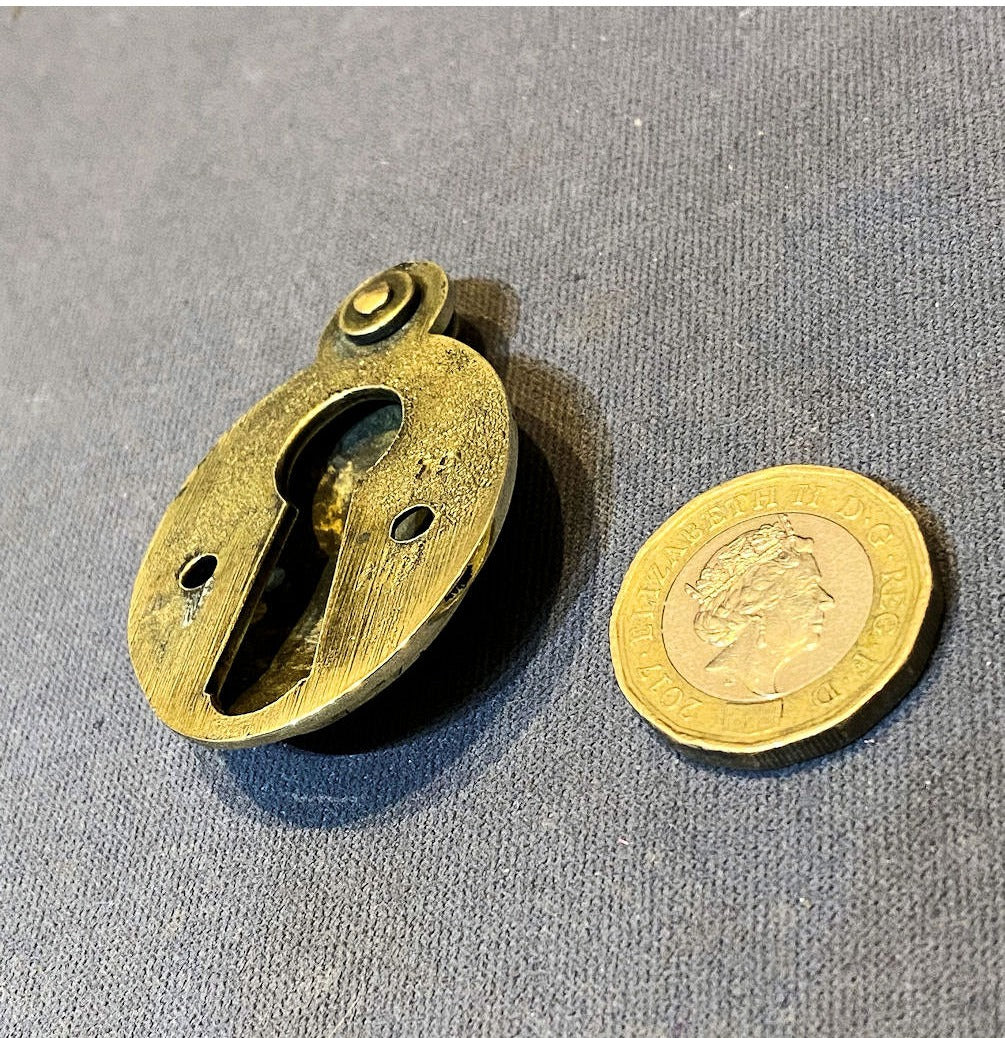 Brass Keyhole Surround with Cover — view 3