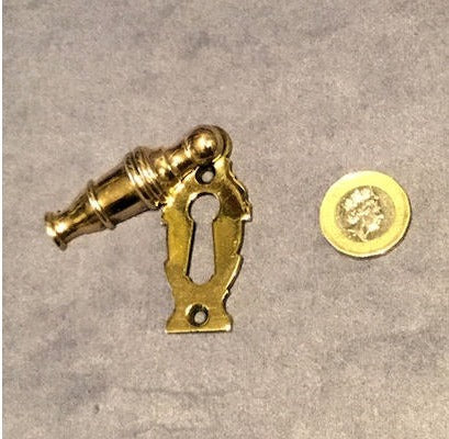 Brass Keyhole with Cover — view 2