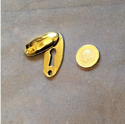 Brass Keyhole with Cover — view 2