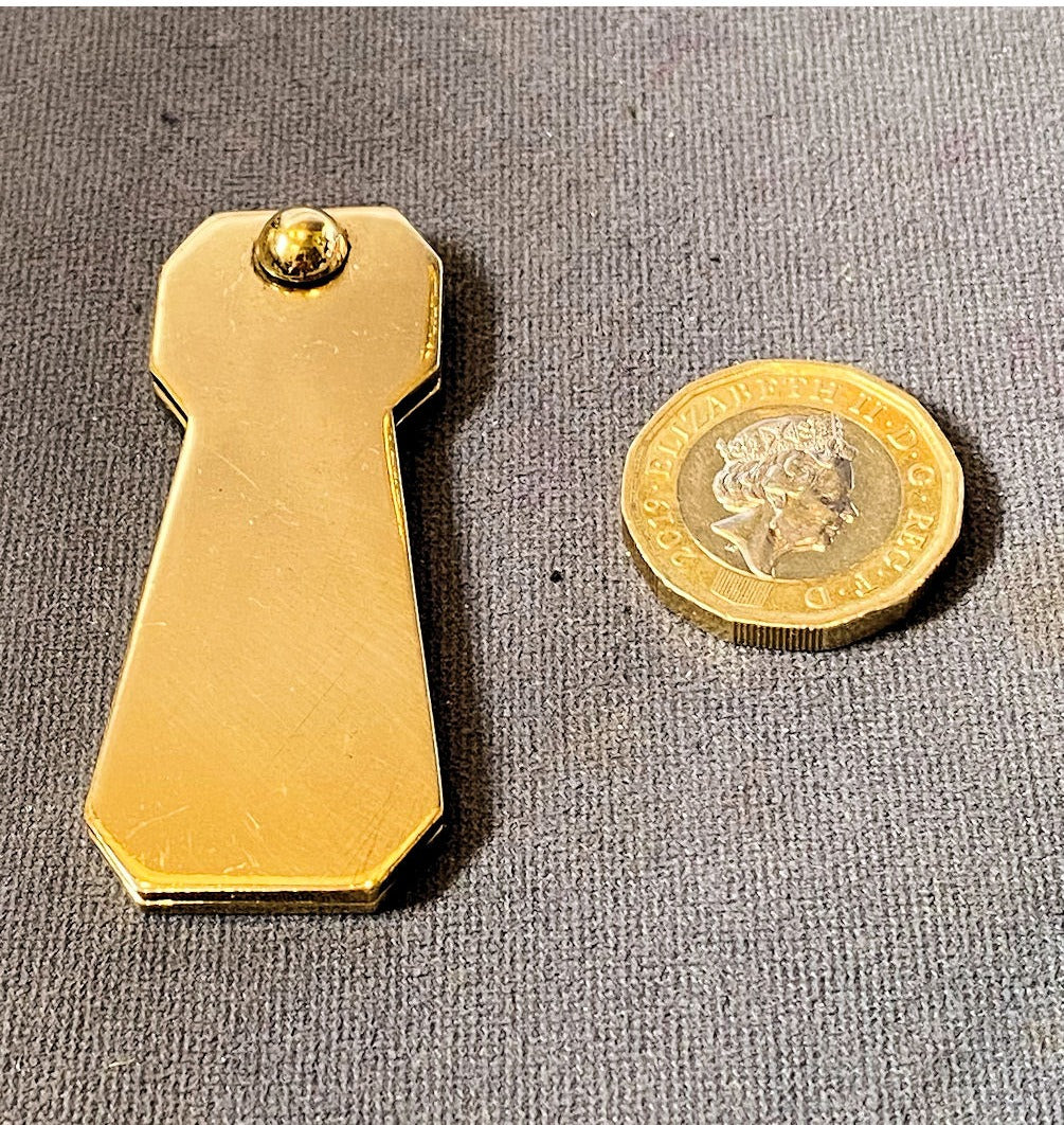 Brass Keyhole with Cover — view 2