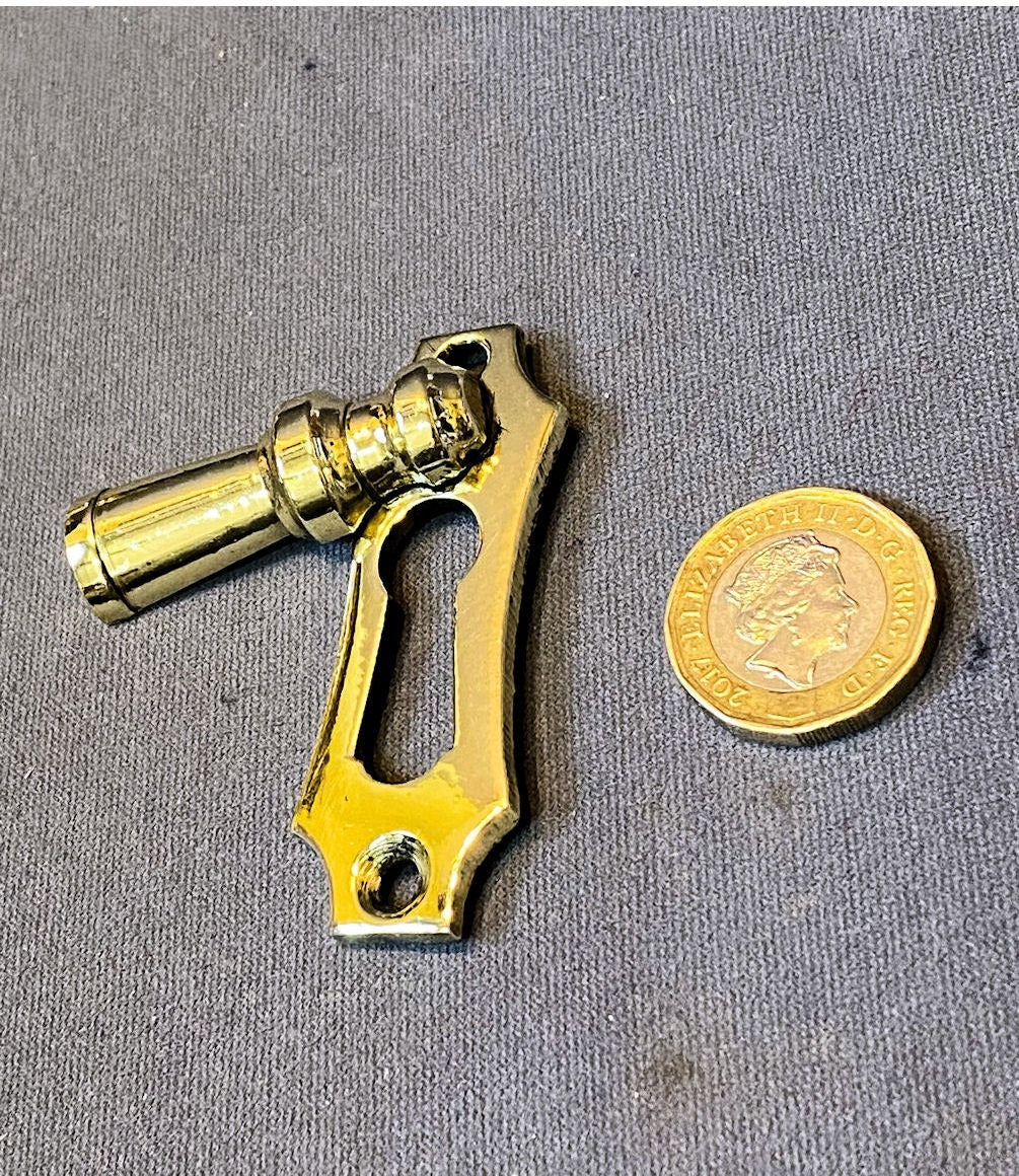 Brass Keyhole with Cover — view 2