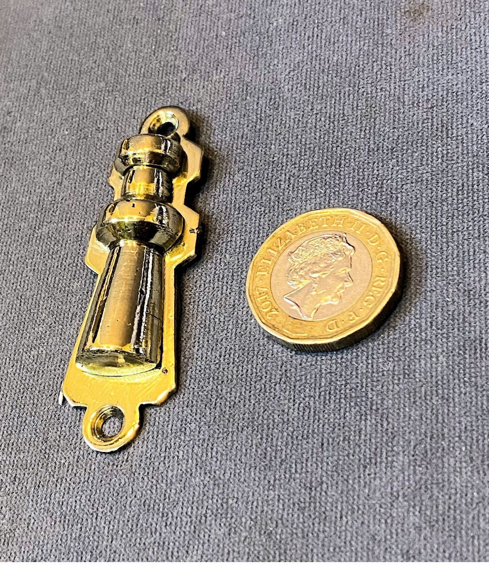 Brass Keyhole with Cover — Brass, late 19th century