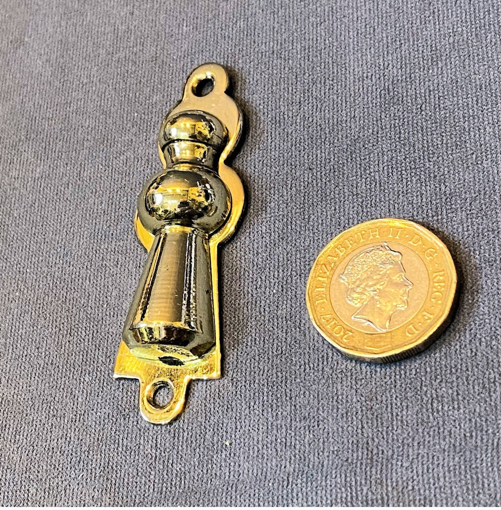 Brass Keyhole with Cover — Brass, late 19th century