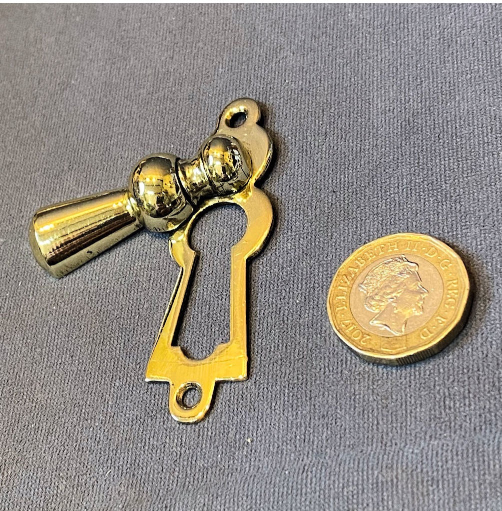 Brass Keyhole with Cover — view 2