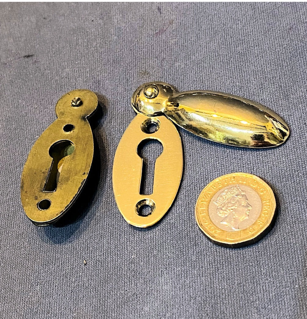 Brass Keyhole with Covers — view 2