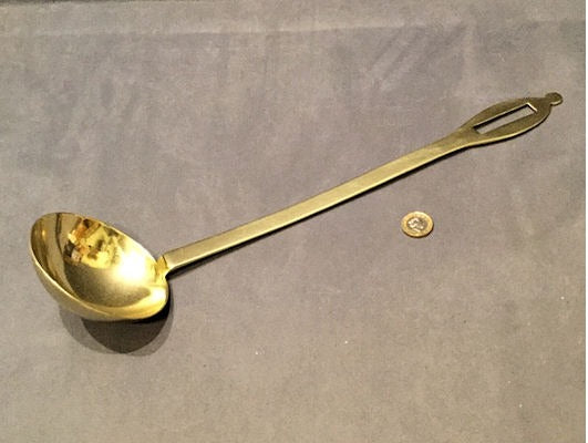 Brass Ladle — Brass, late 19th century