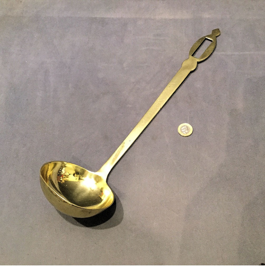 Brass Ladle — Brass, late 19th century