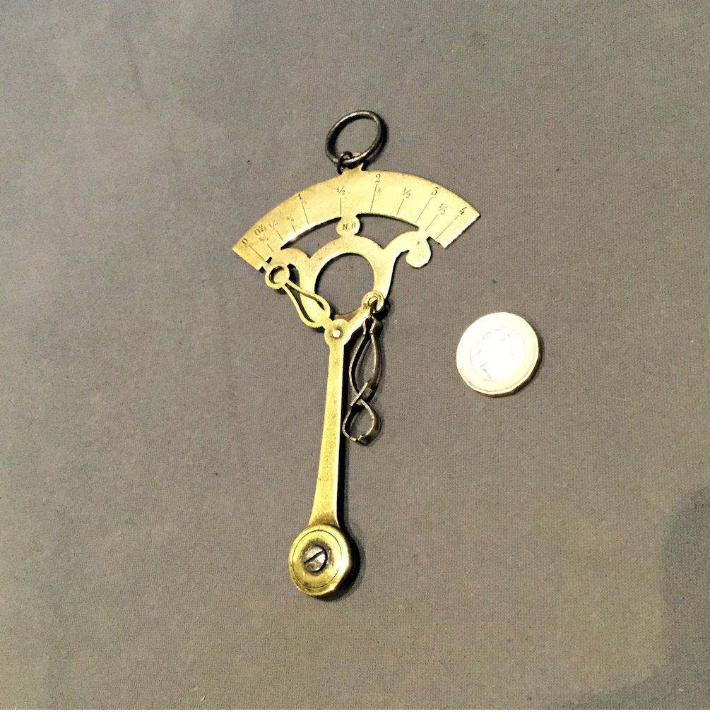 Brass Letter Balance — Brass, late 19th century