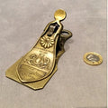 Brass Letter Clip — Brass, 19th century