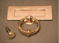 Brass Letter Flap and Door Knocker — Brass, 1920's