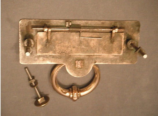 Brass Letter Flap and Door Knocker — view 2