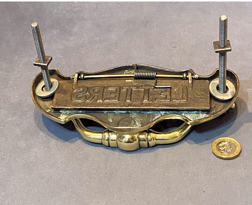 Brass Letter Flap & Door Knocker — view 2