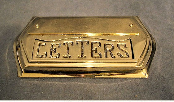 Brass Letter Flap — Brass, 1920's
