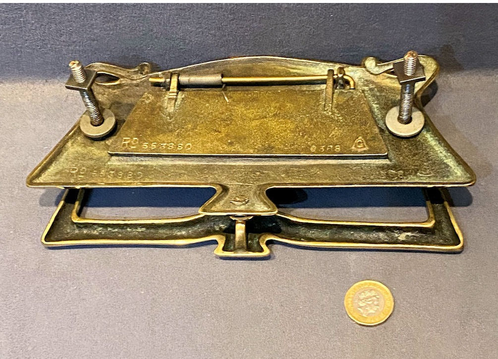 Brass Letter Flap with Knocker — view 3