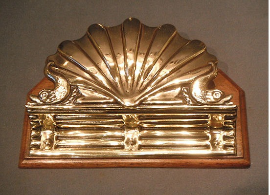 Brass Letter Rack — Brass, late 19th century