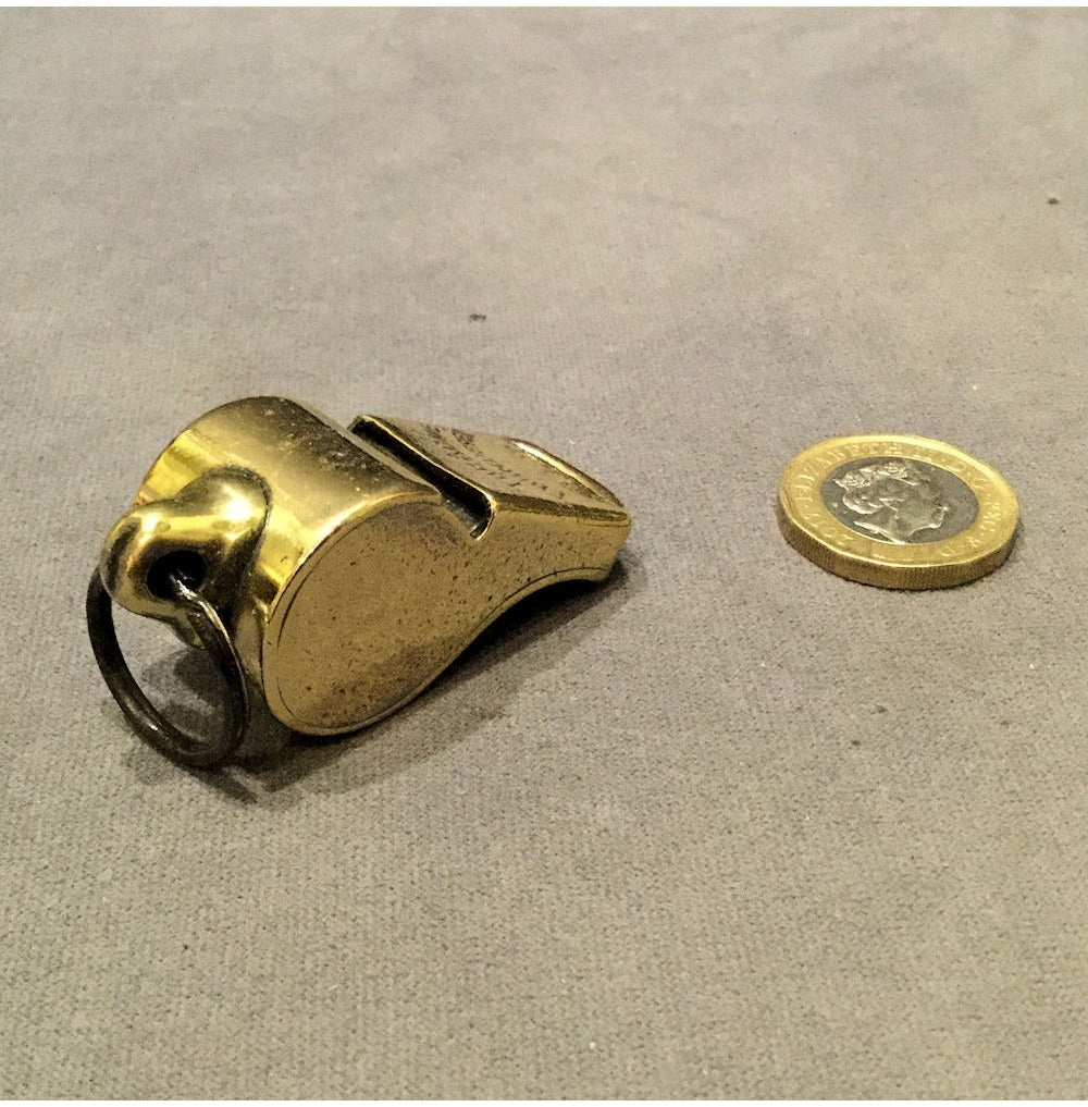 Brass M.E.T Whistle — view 2