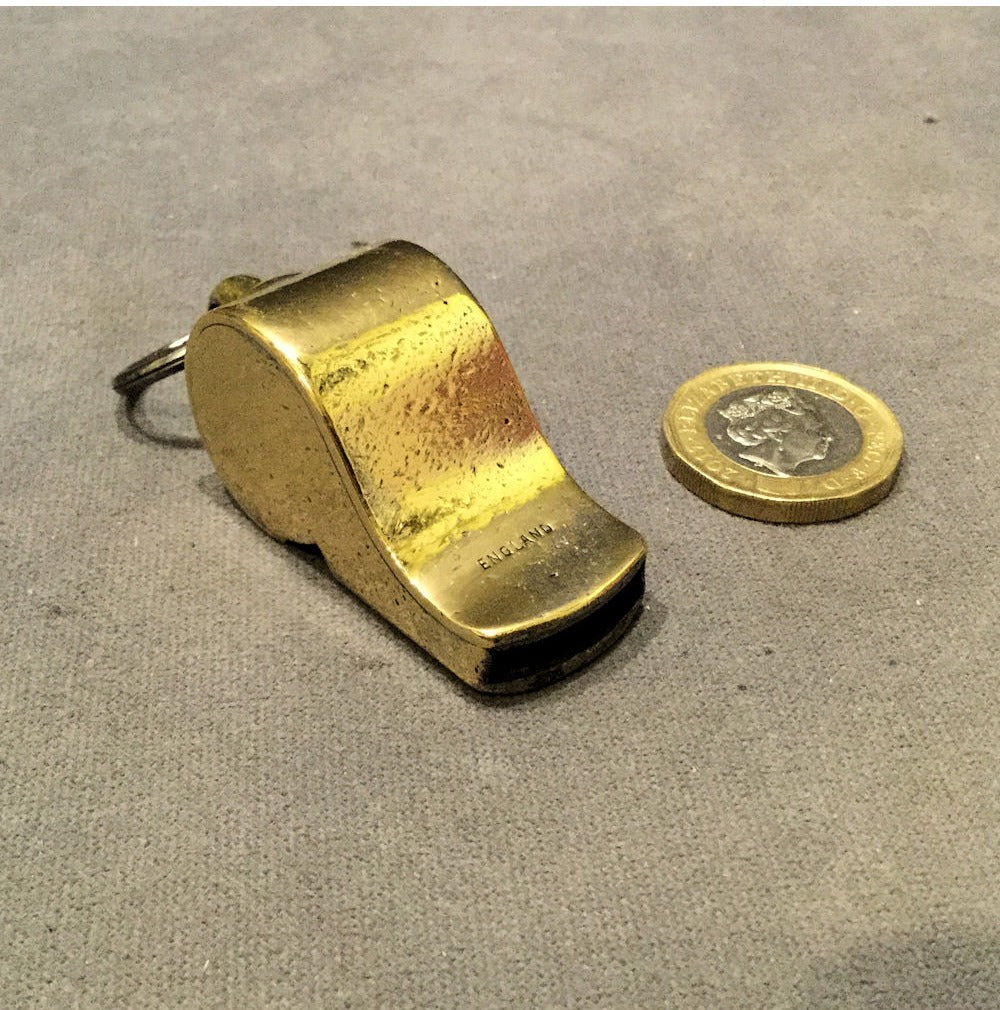 Brass M.E.T Whistle — view 3