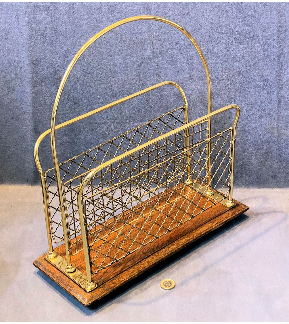 Brass Magazine Rack — view 2