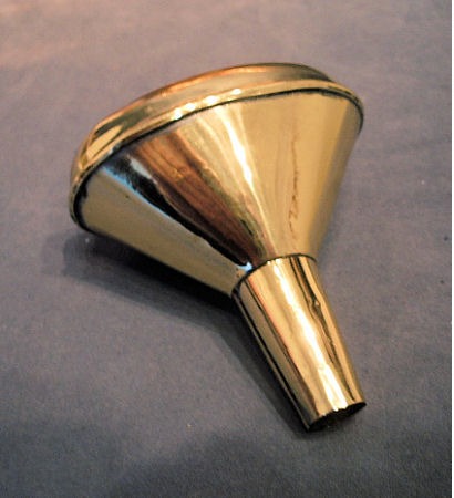 Brass Motorist's Funnel — Brass, 1920's