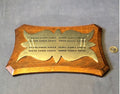 Brass on Oak Crib Board — Brass, circa 1900