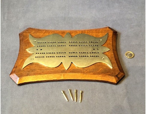 Brass on Oak Crib Board — view 2