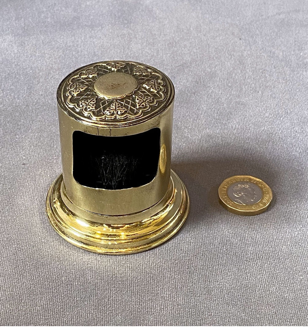Brass Pen Wipe — Brass, late 19th century