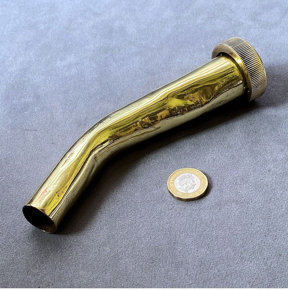 Brass Petrol Can Pouring Spout — Brass, 1920's