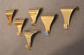 Brass Picture Rail Hooks, large quantity available — Brass, circa 1900