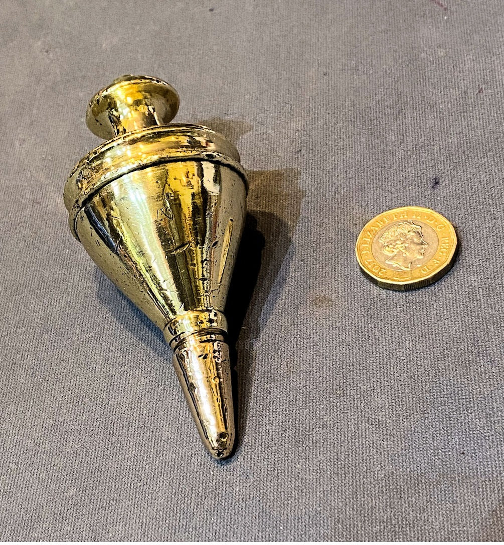 Brass Plum Bob — Brass, late 19th century