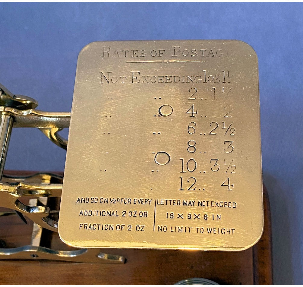 Brass Postal Balance — view 2