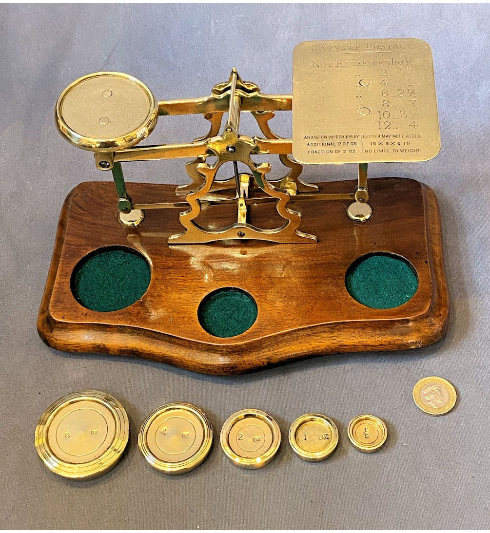 Brass Postal Balance — view 3