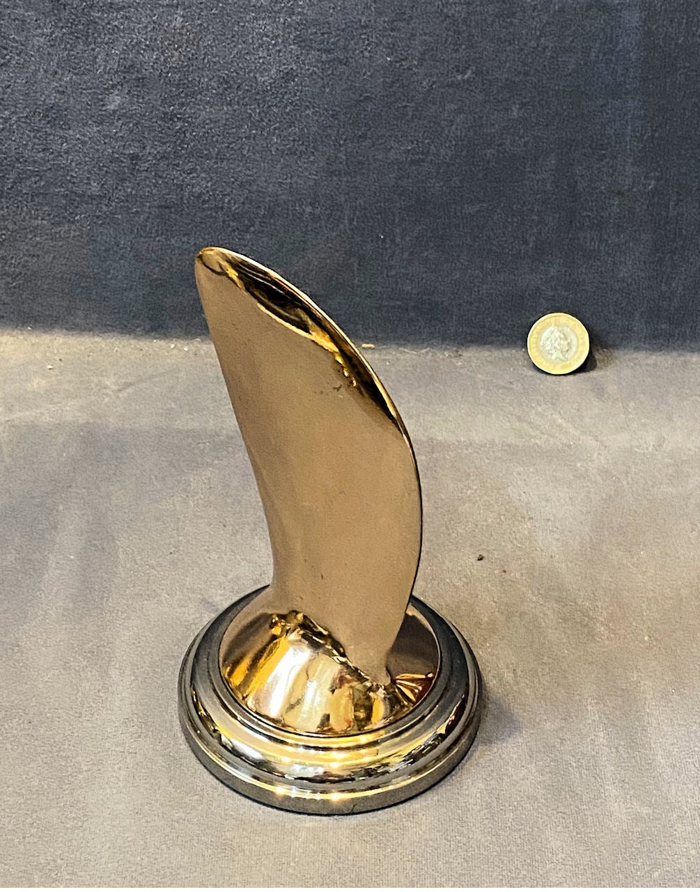 Brass Propeller Blade Trophy — Brass