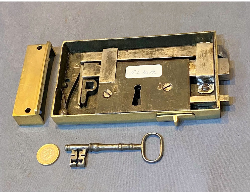 Brass Rim Lock — view 2