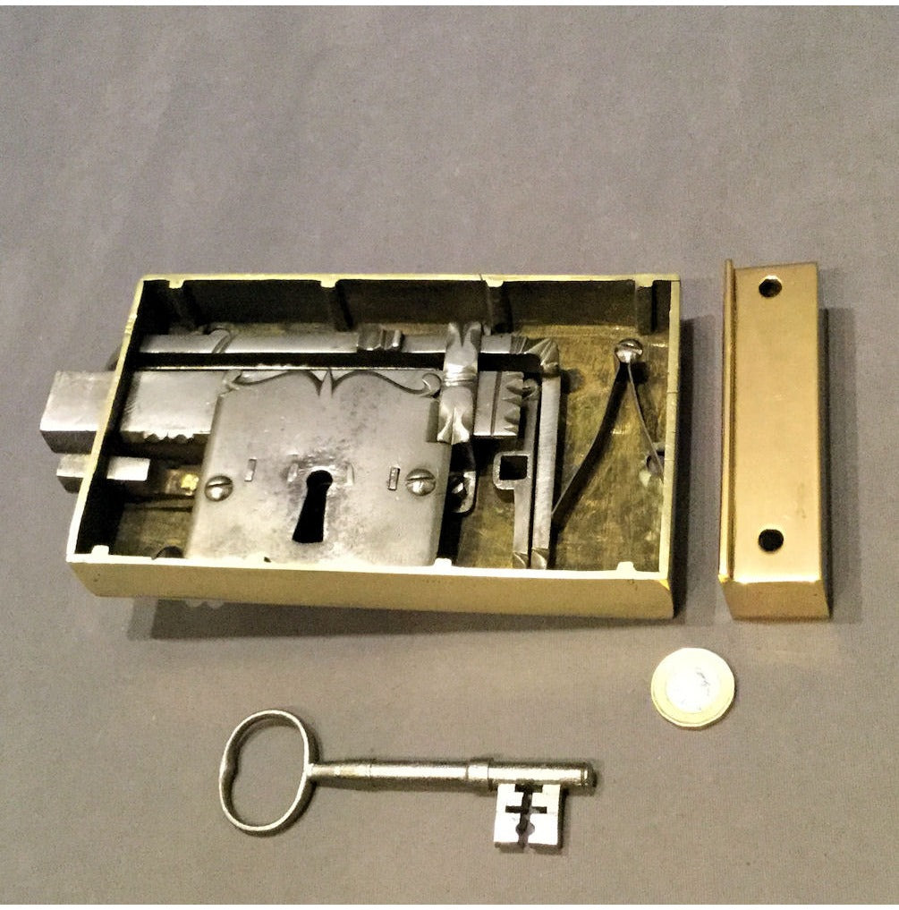 Brass Rim Lock — view 2