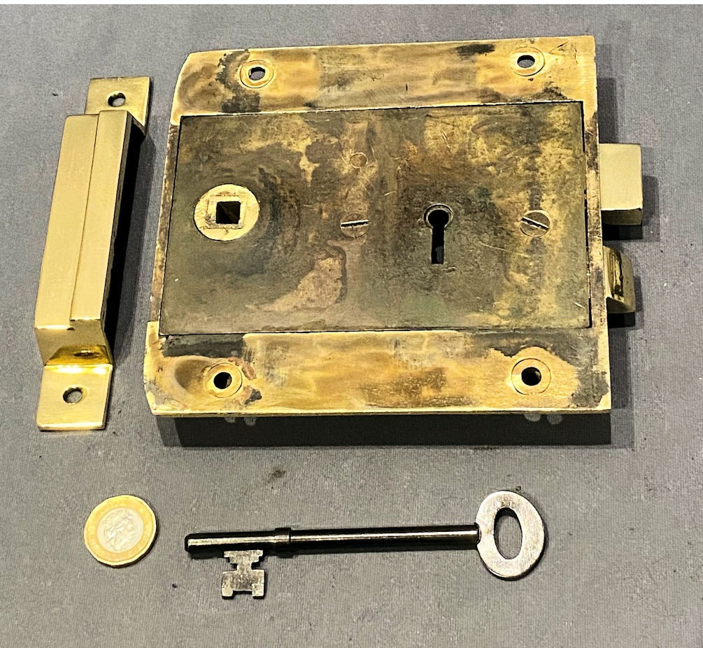 Brass Rim Lock — view 2