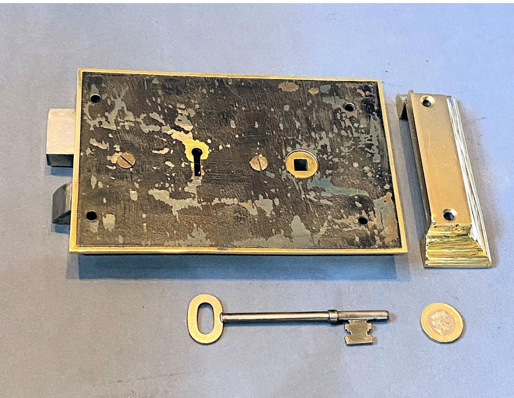Brass Rim Lock — view 2