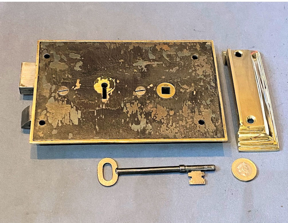 Brass Rim Lock — view 2