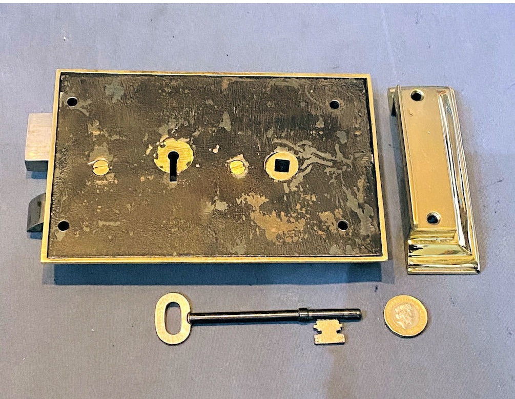 Brass Rim Lock — view 2