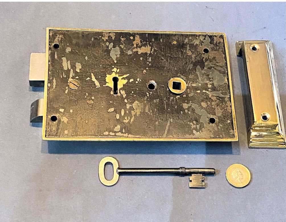 Brass Rim Lock — view 2