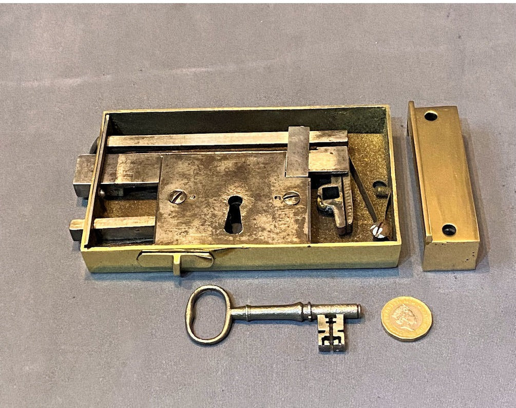 Brass Rim Lock — view 2