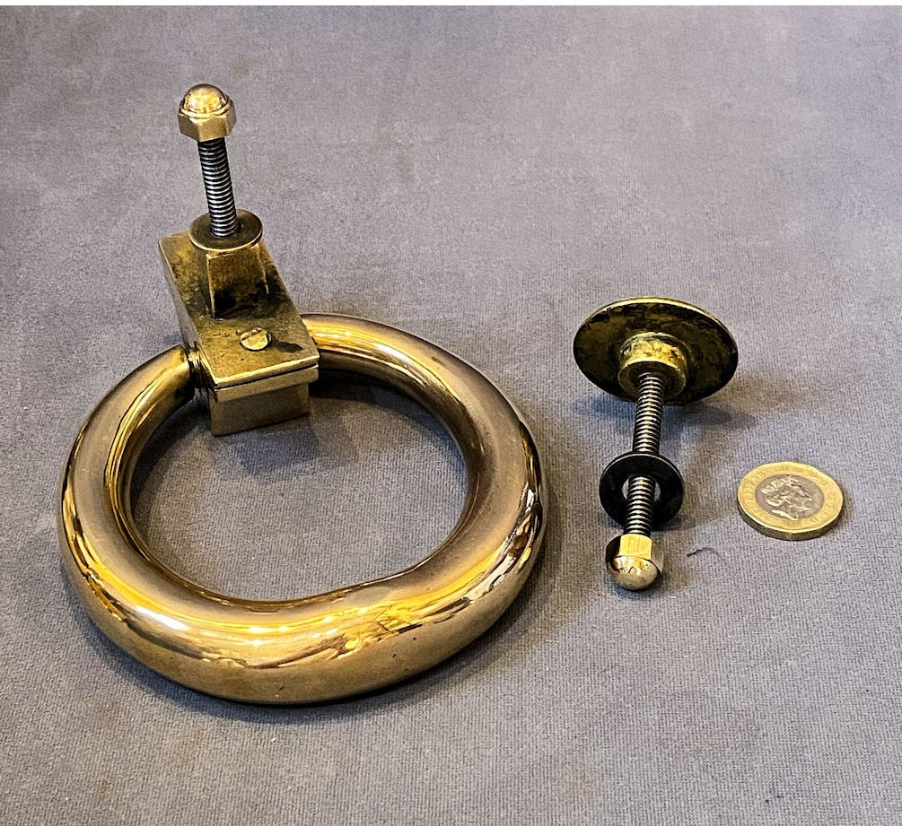 Brass Ring Door Knocker — view 2