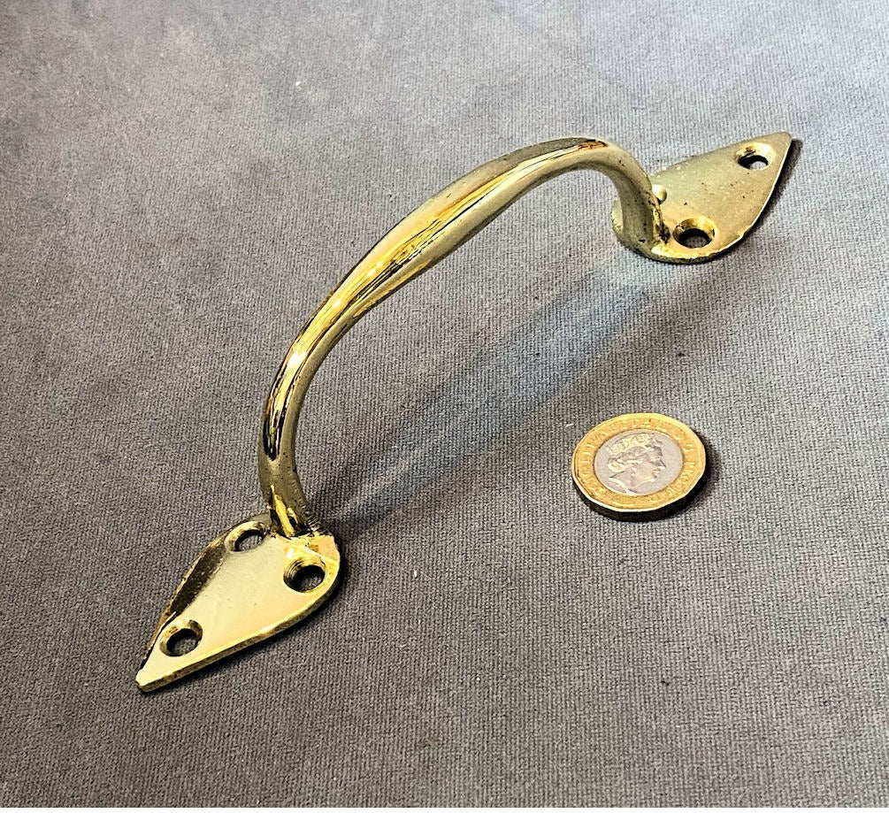 Brass Sash Window Lift — Brass, late 19th century