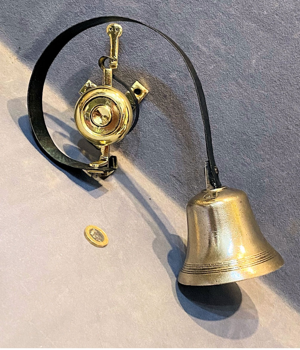 Brass Servants Intercom Bell — Brass, late 19th century